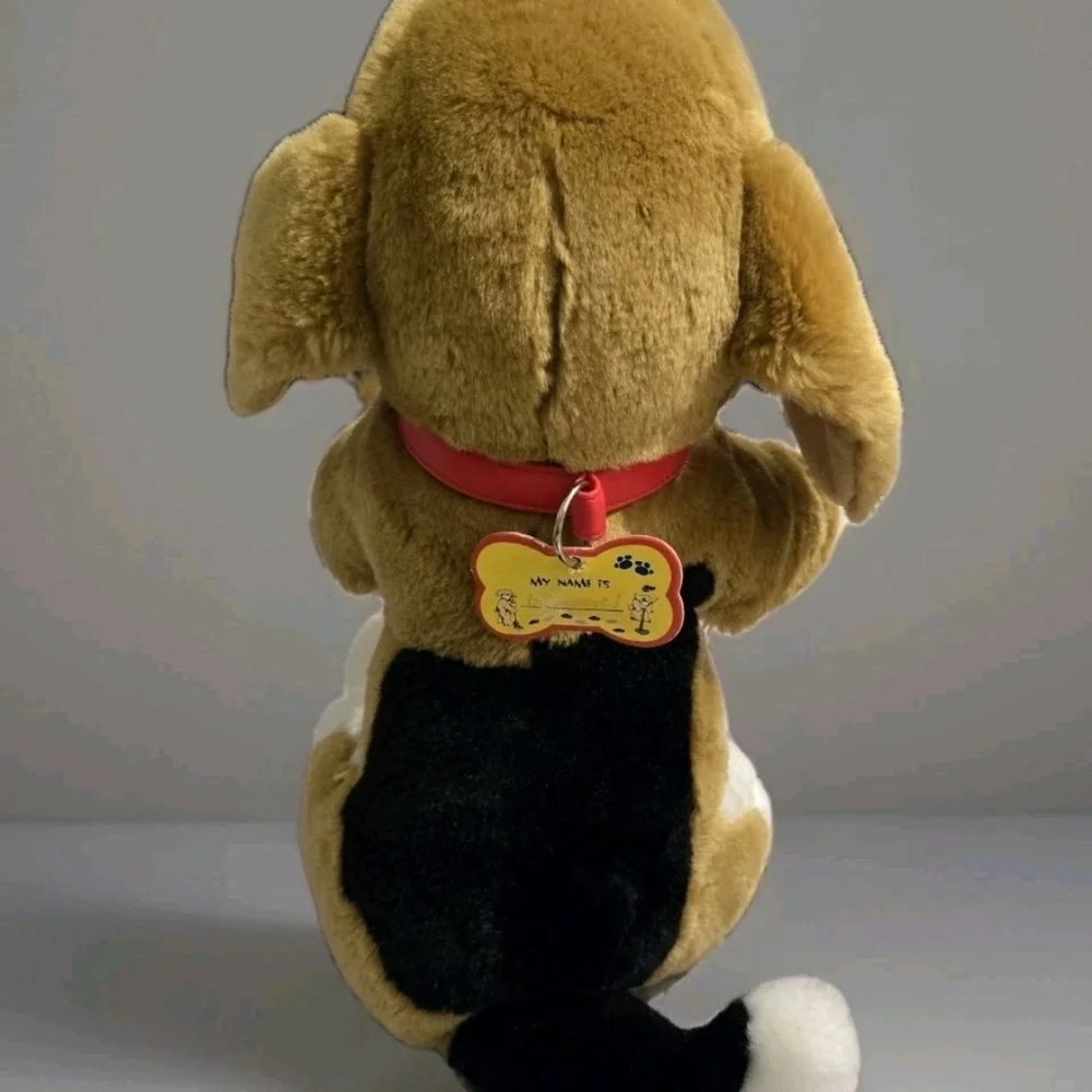 BABW Build a Bear Dog Collar Puppy Plush Stuffed Toy EUC